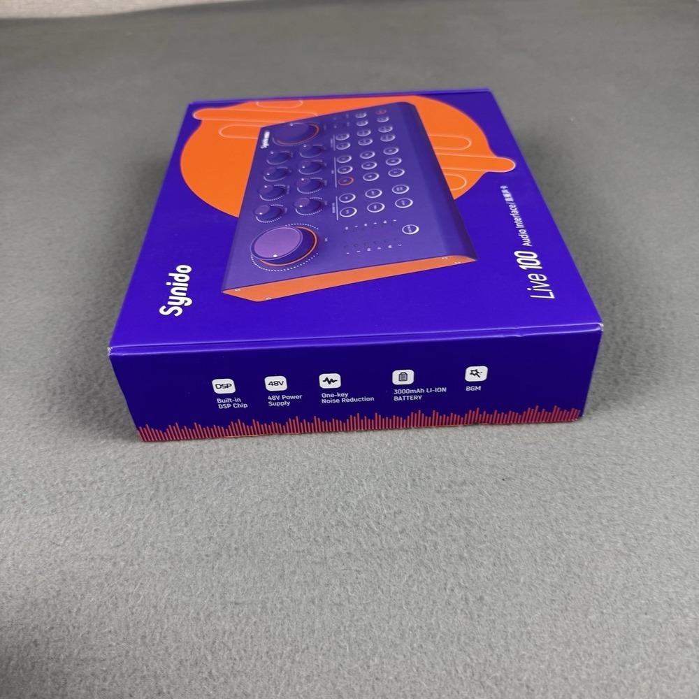 Synido Live 100 Podcast Livestream Mixer Black New Open Box - Picture 3 of 7